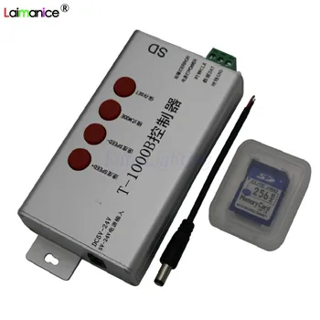 T-1000B ws2811 6803 1903 controller for programmable led strip lights max control 2048 pixels DC5V with SD Card
T-1000B ws2811 6803 1903 controller for programmable led strip lights max control 2048 pixels DC5V with SD Card