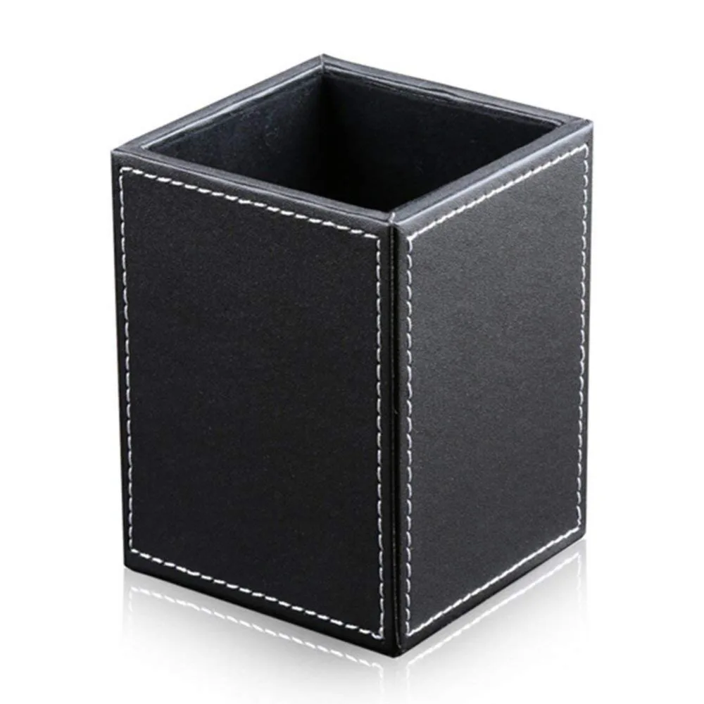 XRHYY PU Leather Square Pens Pencils Holder Cup Desktop Stationery Organizer Case Office Accessories Container Box (black)
XRHYY PU Leather Square Pens Pencils Holder Cup Desktop Stationery Organizer Case Office Accessories Container Box (black)