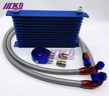 UNIVERSAL 13 ROWS OIL COOLER KIT + OIL FILTER SANDWICH ADAPTER + NYLON STAINLESS STEEL BRAIDED AN10 HOSE W/ PQY STICKER+BOX
UNIVERSAL 13 ROWS OIL COOLER KIT + OIL FILTER SANDWICH ADAPTER + NYLON STAINLESS STEEL BRAIDED AN10 HOSE W/ PQY STICKER+BOX
