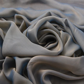 140CM Wide 6MM Thin Soft Gray Blue Silk Chiffon Fabric for Summer Long and Short Dress Shirt Scarf Blouse H220
140CM Wide 6MM Thin Soft Gray Blue Silk Chiffon Fabric for Summer Long and Short Dress Shirt Scarf Blouse H220