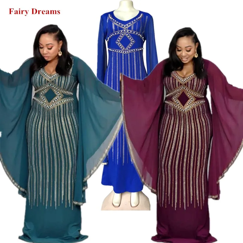 African Party Maxi Dresses Women Diamonds Beaded Africa Clothing Lady Dashiki Green Blue Purple Long Dress Chiffon Fairy Dreams
African Party Maxi Dresses Women Diamonds Beaded Africa Clothing Lady Dashiki Green Blue Purple Long Dress Chiffon Fairy Dreams