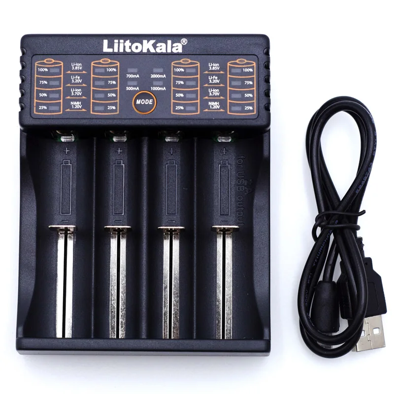 

2018 LiitoKala Lii-402 5V plug 18650 Charger LCD display Test Battery 18650 18350 26650 10440 14500 18500 AA AAA Battery Charger