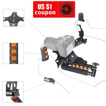 DIGITALFOTO 5DII rigs shoulder mount handle rig stabilizer steadicam steadycam for shooting movie video filmmaking DSLR camera
DIGITALFOTO 5DII rigs shoulder mount handle rig stabilizer steadicam steadycam for shooting movie video filmmaking DSLR camera
