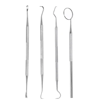 4pcs Dental Stainless Steel Dental Dentist Prepared Tool Set Probe Tooth Care Kit for Dentist or Personal Instrument Sickle
4pcs Dental Stainless Steel Dental Dentist Prepared Tool Set Probe Tooth Care Kit for Dentist or Personal Instrument Sickle