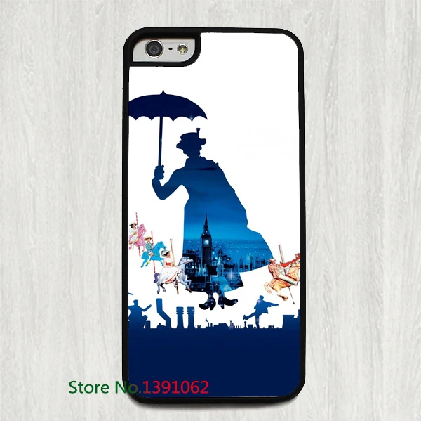mary poppins fashion cover case for iphone 4 4s 5 5s 5c 6 & plus |