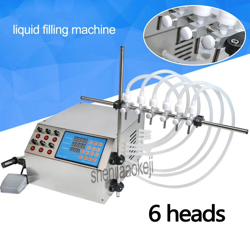Electric Digital Control Pump Liquid Filling Machine 6-heads Filling Machine 3-4000ml for liquid,perfume,water,juice,ect. 1pc
Electric Digital Control Pump Liquid Filling Machine 6-heads Filling Machine 3-4000ml for liquid,perfume,water,juice,ect. 1pc