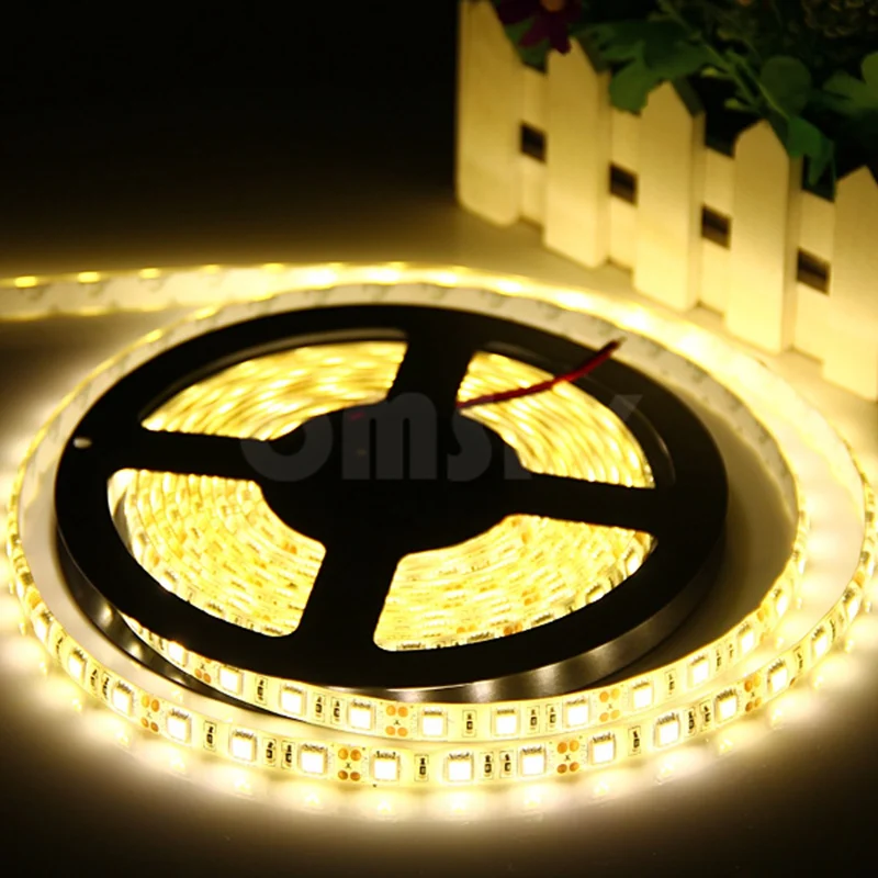 DC12V LED Strip 60LEDs/m 5m/lot Flexible Home Decoration Lighting SMD 5050 LED Tape Waterproof LED Strip Light
DC12V LED Strip 60LEDs/m 5m/lot Flexible Home Decoration Lighting SMD 5050 LED Tape Waterproof LED Strip Light