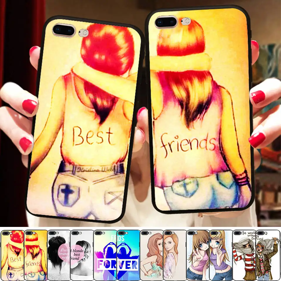 Girly Sister Love Heart Best Friend Forever Case Cover For iPhone X 8 5 5S 6 6S 7 Plus BFF Soft Cover Capinha de Celular
Girly Sister Love Heart Best Friend Forever Case Cover For iPhone X 8 5 5S 6 6S 7 Plus BFF Soft Cover Capinha de Celular