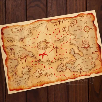 Pirate Adventure Treasure Hunt Map Classic Vintage Retro Kraft Decorative DIY Poster Maps Wall Canvas Sticker Home Bar Posters D
Pirate Adventure Treasure Hunt Map Classic Vintage Retro Kraft Decorative DIY Poster Maps Wall Canvas Sticker Home Bar Posters D
