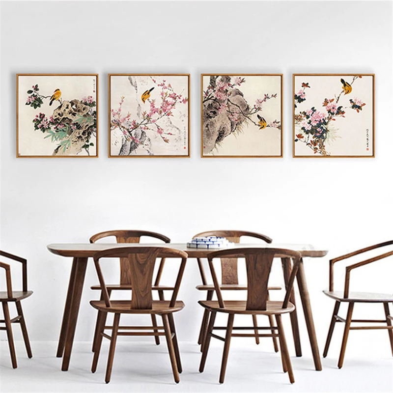 Bird on the Flower Canvas Simple Based Mural Picture Chinese Style Nordic Wall Paper Pretty Art Poster for Office Bedroom Decor
Bird on the Flower Canvas Simple Based Mural Picture Chinese Style Nordic Wall Paper Pretty Art Poster for Office Bedroom Decor