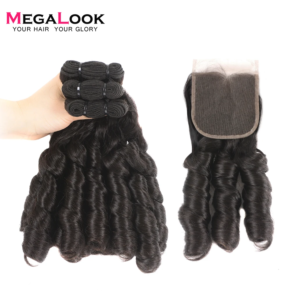 Megalook Double Drawn Nigeria Curl 100% Human Hair Bundles with Closure Funmi Natural Color Remy Weave
Megalook Double Drawn Nigeria Curl 100% Human Hair Bundles with Closure Funmi Natural Color Remy Weave