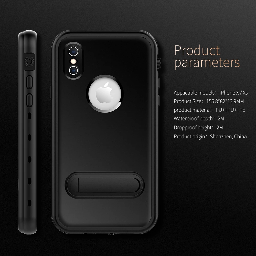 Original Red Pepper IP68 Waterproof Case for Apple iPhone XR Kickstand Shockproof Dust Proof Protective case for iPhone XS Max
Original Red Pepper IP68 Waterproof Case for Apple iPhone XR Kickstand Shockproof Dust Proof Protective case for iPhone XS Max
