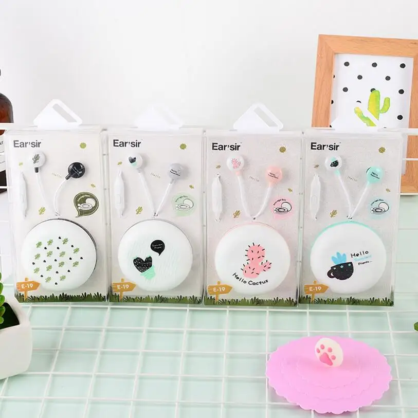 CHICLITS Cute Cactus Earphone High Quality Fruit Earbuds Anime Headset Mic For phone ipad computer Xiaomi Kid Child girl Call
CHICLITS Cute Cactus Earphone High Quality Fruit Earbuds Anime Headset Mic For phone ipad computer Xiaomi Kid Child girl Call