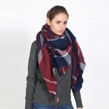 New Fashion 140*140cm Winter Scarf For Women High Quality Warm Big Long Scarf Female Luxury Plaid Cashmere Thick Scarves 
New Fashion 140*140cm Winter Scarf For Women High Quality Warm Big Long Scarf Female Luxury Plaid Cashmere Thick Scarves