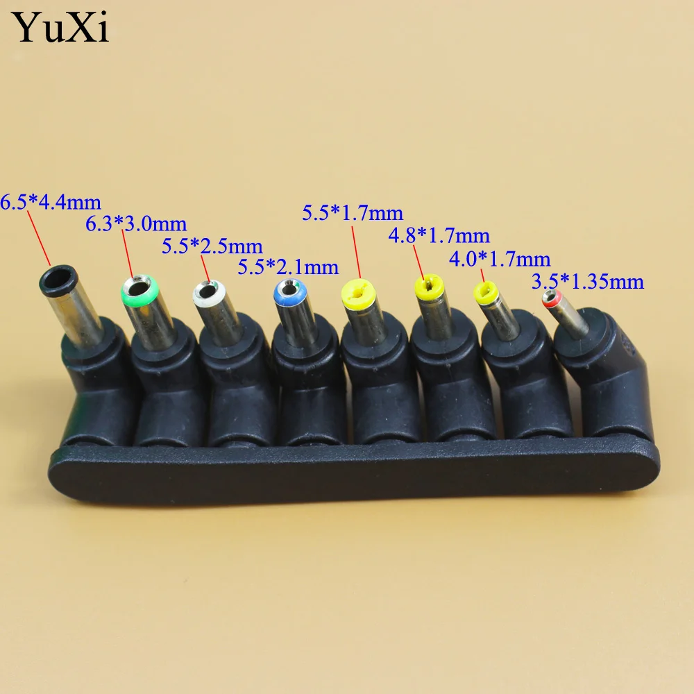 YuXi Universal 5.5*2.1mm Jack to DC Plugs for Laptop AC Power Adapter Computer Tips Connectors for Notebook 1set=8pcs
YuXi Universal 5.5*2.1mm Jack to DC Plugs for Laptop AC Power Adapter Computer Tips Connectors for Notebook 1set=8pcs