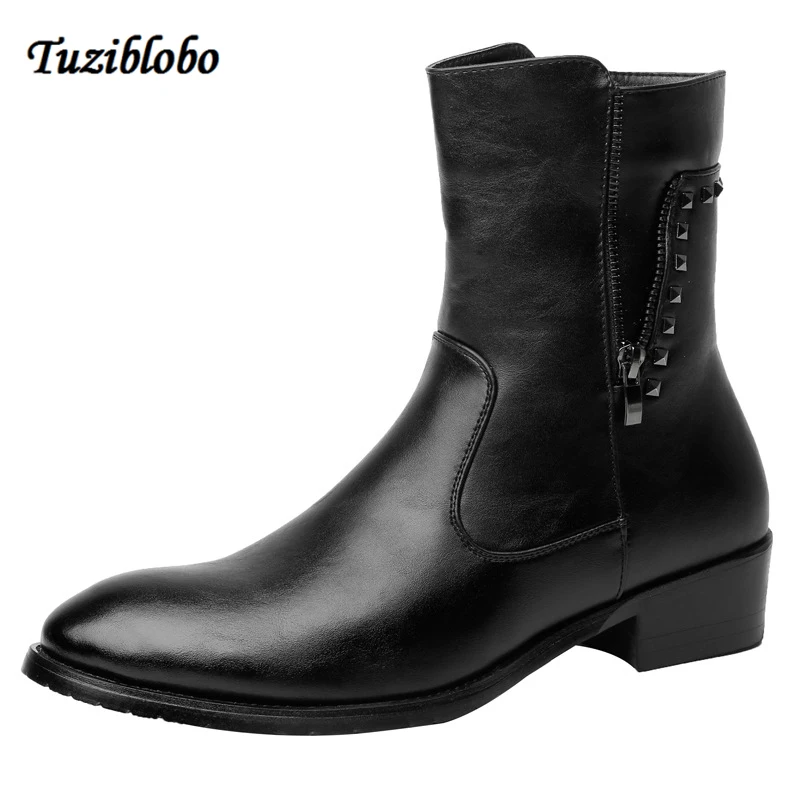 New High Quality Genuine Leather Male Shoes Non-Slip Warm Men Boots Martin Motorcycle Autumn Winter Lover Snow Mid-Heeled Boots
New High Quality Genuine Leather Male Shoes Non-Slip Warm Men Boots Martin Motorcycle Autumn Winter Lover Snow Mid-Heeled Boots