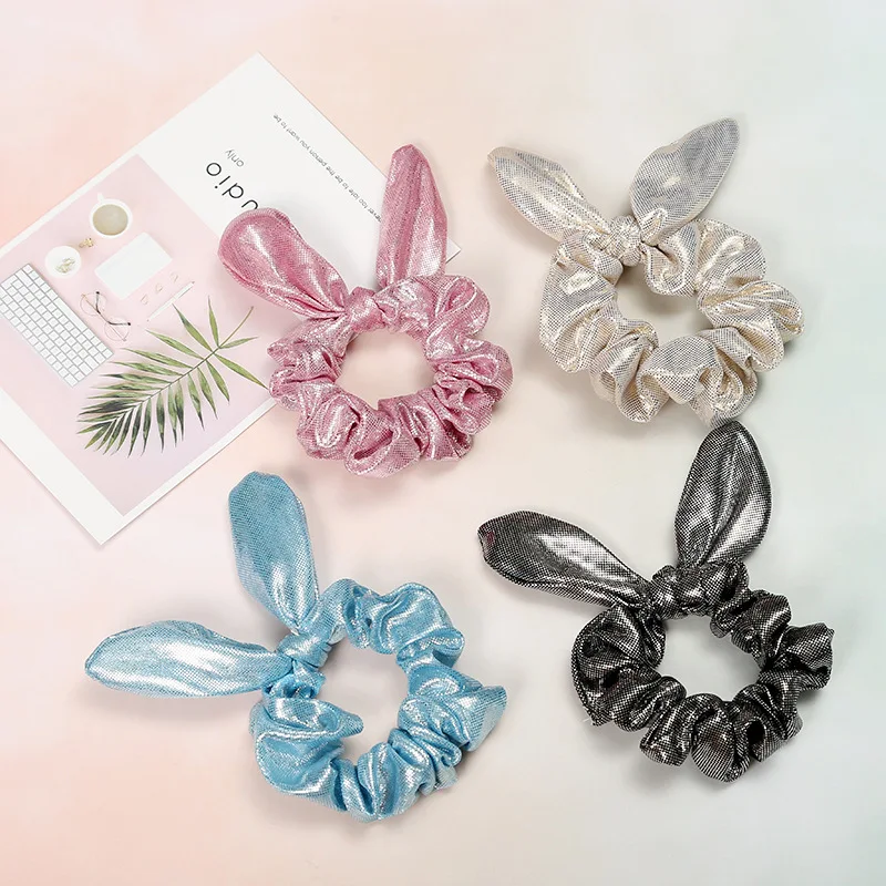 1pc Gold Shining Bow rabbit ears fabric Metalic Fabric Hair Scrunchies Women Hair Accessories Tonytail Holder Elastic Hair Ties
1pc Gold Shining Bow rabbit ears fabric Metalic Fabric Hair Scrunchies Women Hair Accessories Tonytail Holder Elastic Hair Ties