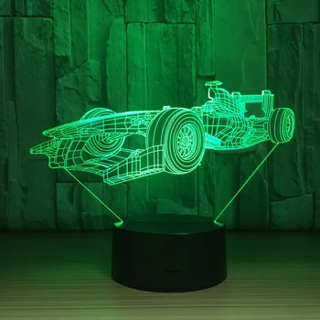 3D racing night light 7 color desk lamp energy - saving led lights atmosphere lights holiday gifts 974
3D racing night light 7 color desk lamp energy - saving led lights atmosphere lights holiday gifts 974