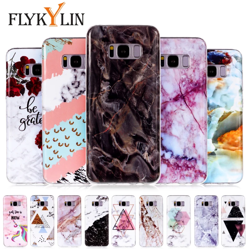 Фото FLYKYLIN Retro Marble Case For Samsung Galaxy S8 Plus S9 S7 Edge Covers Soft TPU Silicone Cases Cartoon Coque | Отзывы и видеообзор (32922999581)