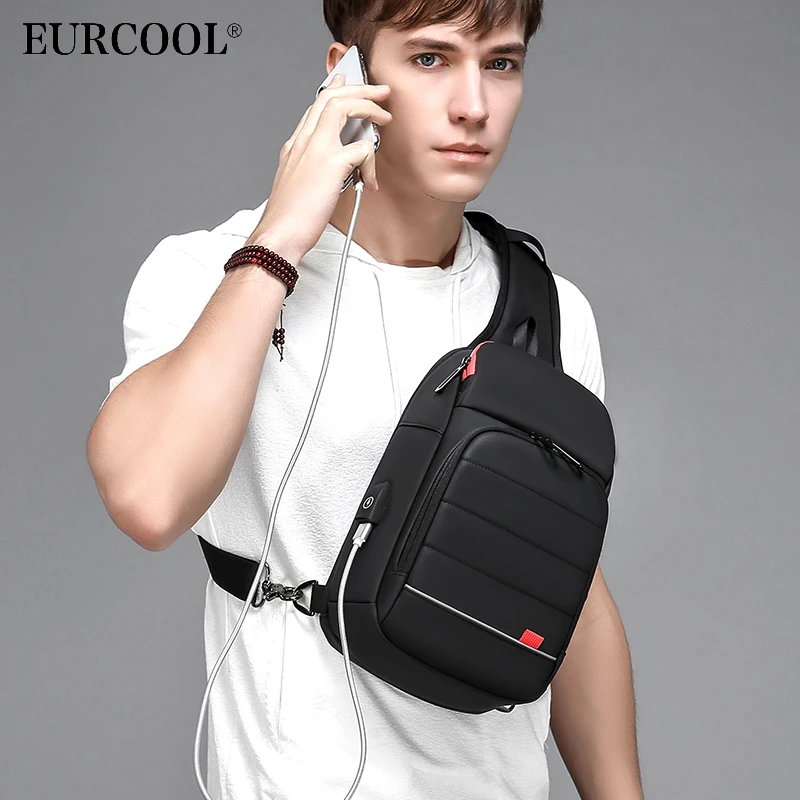 EURCOOL 2019 NEW Men Chest bag for 9.7" iPad USB Charging Short Trip Messenger Bags Water Repellent Crossbody Shoulder Bag n1901
EURCOOL 2019 NEW Men Chest bag for 9.7" iPad USB Charging Short Trip Messenger Bags Water Repellent Crossbody Shoulder Bag n1901