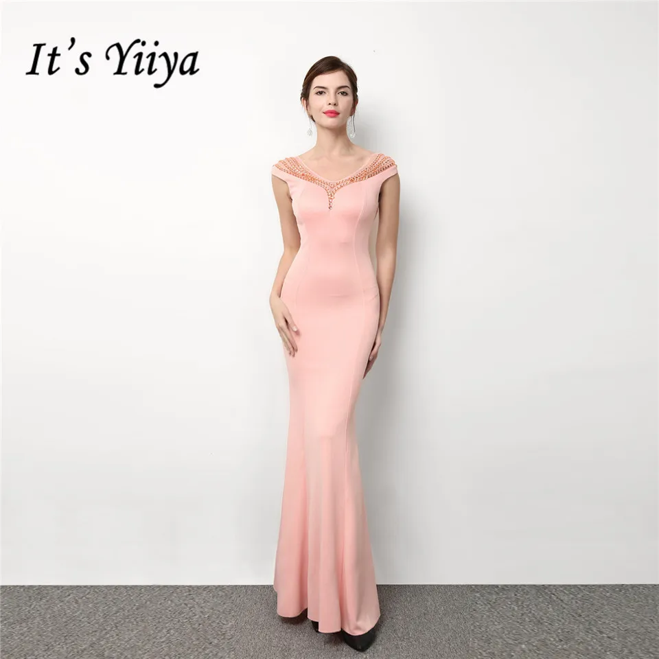 It's Yiiya Evening dress V-neck Sleeveless Meimaid Party Gowns Royal Crystal Zipper back Floor-length Trumpet Prom dresses C233
It's Yiiya Evening dress V-neck Sleeveless Meimaid Party Gowns Royal Crystal Zipper back Floor-length Trumpet Prom dresses C233