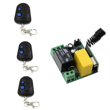 AC 220V 10A 1 Channel Wireless Relay RF 1CH Receiver Remote Control Switch For LED Light Lamp Remote Transmitter 315/433Mhz
AC 220V 10A 1 Channel Wireless Relay RF 1CH Receiver Remote Control Switch For LED Light Lamp Remote Transmitter 315/433Mhz
