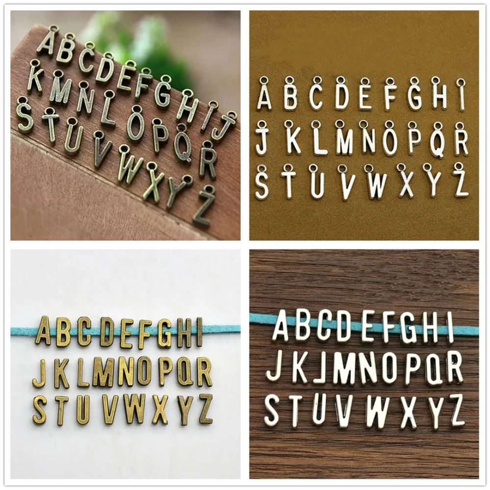 52pcs A-Z Antique silver Slide Letters Charms DIY fit 7mm flat leather bracelet , Alphabet Word Letter charm Pendants Jewelry
52pcs A-Z Antique silver Slide Letters Charms DIY fit 7mm flat leather bracelet , Alphabet Word Letter charm Pendants Jewelry