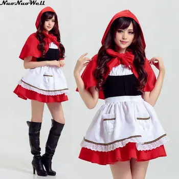 New Fashion Halloween Costume Adult Women Fantasy Costume Ladies Little Red Riding Hood Costume Sweet Gothic Lolita Maid Dress
New Fashion Halloween Costume Adult Women Fantasy Costume Ladies Little Red Riding Hood Costume Sweet Gothic Lolita Maid Dress