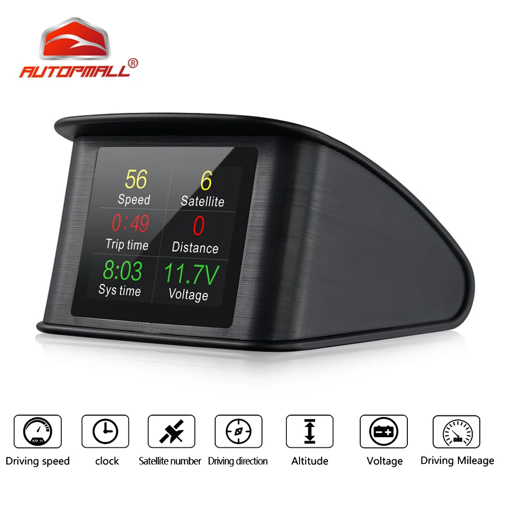 AUTOPMALL Hud GPS OBD Car Speed Projector Digital Speedometer Display Fuel Consumption Temperature Gauge Diagnostic Tool
AUTOPMALL Hud GPS OBD Car Speed Projector Digital Speedometer Display Fuel Consumption Temperature Gauge Diagnostic Tool