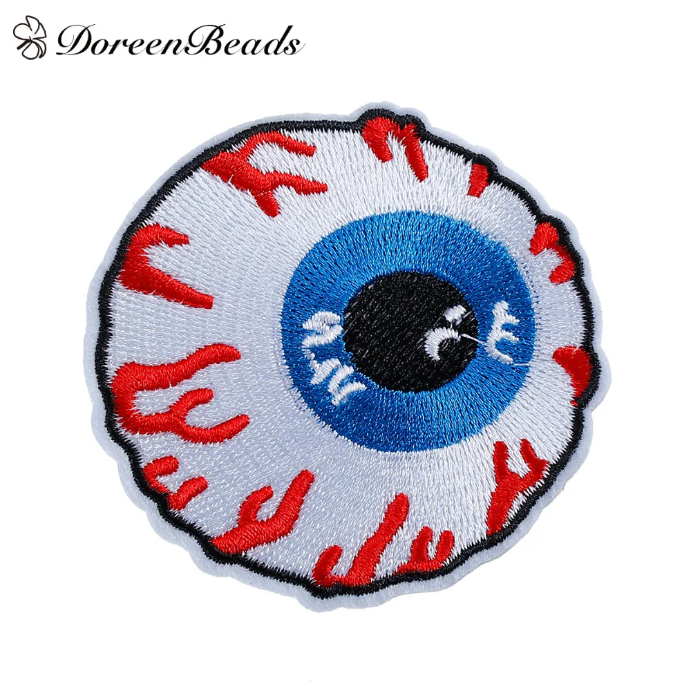 DoreenBeads 2 PCs Eyeball Eye Embroidered Patches Applique Motif Badge Patch Embroidery DIY Accessory Sewing Supplies 6.9x6.7cm
DoreenBeads 2 PCs Eyeball Eye Embroidered Patches Applique Motif Badge Patch Embroidery DIY Accessory Sewing Supplies 6.9x6.7cm