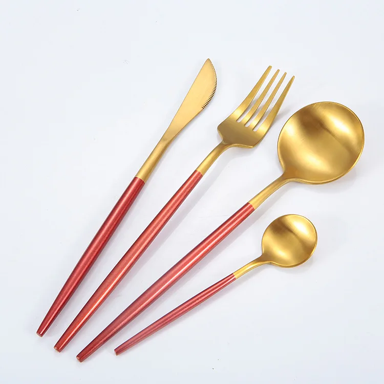 New Dinner Set Cutlery Knives Forks Spoons Western Kitchen Dinnerware Stainless Steel Home Party Tableware Set 4Pcs
New Dinner Set Cutlery Knives Forks Spoons Western Kitchen Dinnerware Stainless Steel Home Party Tableware Set 4Pcs
