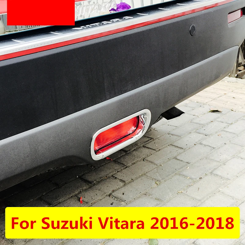 For Suzuki Vitara 2016-2018 Car Rear Fog Light Cover Trim Strip ABS Chrome Frame Lamps Car-styling Strips Decoration
For Suzuki Vitara 2016-2018 Car Rear Fog Light Cover Trim Strip ABS Chrome Frame Lamps Car-styling Strips Decoration