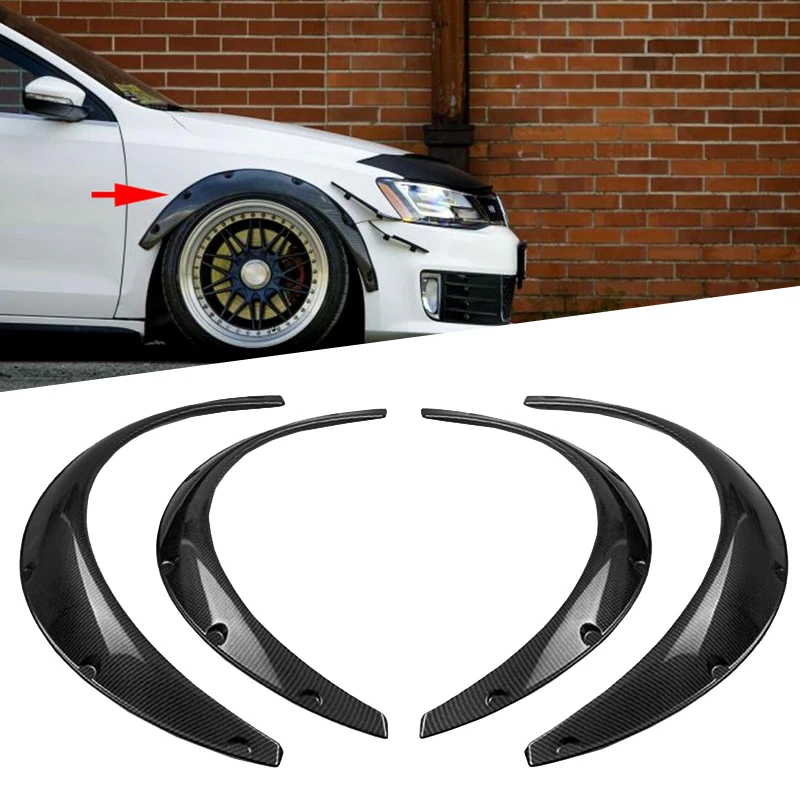 4Pcs Black/Carbon Fiber Style Universal Car Fender Extra Wide Body Wheel Arches Wheel Eyebrow Protector Lip Sticker Trim
4Pcs Black/Carbon Fiber Style Universal Car Fender Extra Wide Body Wheel Arches Wheel Eyebrow Protector Lip Sticker Trim