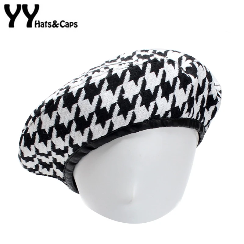 YY Autumn Berets Cap Winter Hats for Women French Houndstooth Beret Flat Cap Plaid Elegant British Style Lady Painter Bonne 1811
YY Autumn Berets Cap Winter Hats for Women French Houndstooth Beret Flat Cap Plaid Elegant British Style Lady Painter Bonne 1811