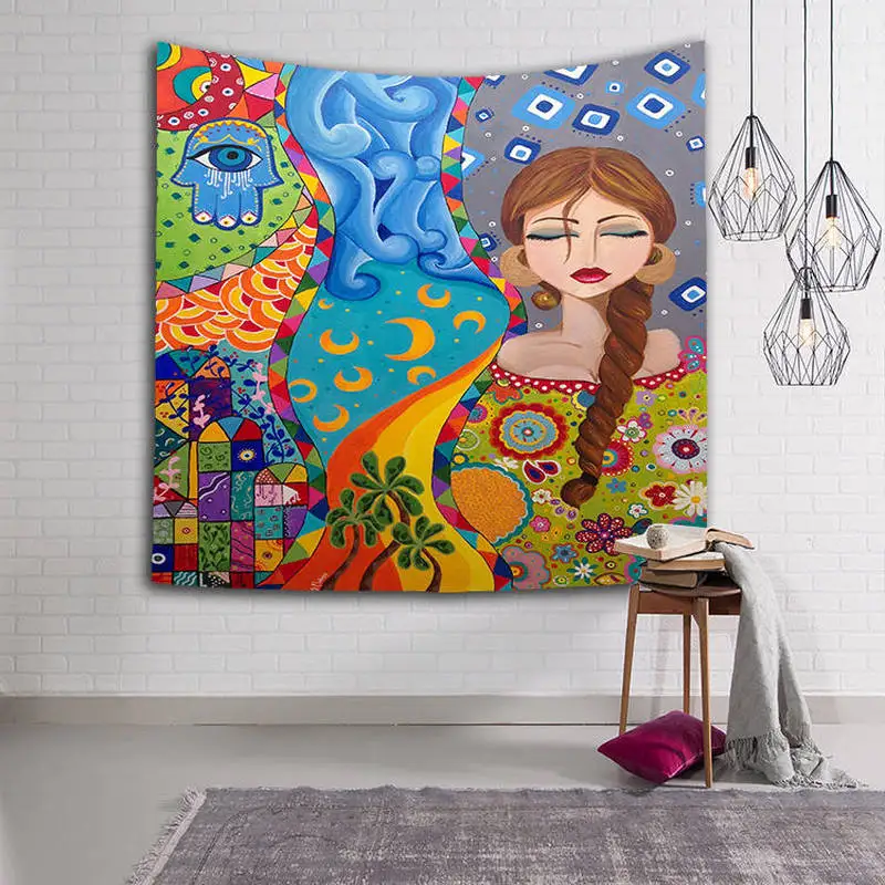 Cartoon National Tapestry Wall Hanging Wall Tapestry Blanket Farmhouse Decor Dorm Decor Spiritual Headboard Headboard Polyester
Cartoon National Tapestry Wall Hanging Wall Tapestry Blanket Farmhouse Decor Dorm Decor Spiritual Headboard Headboard Polyester