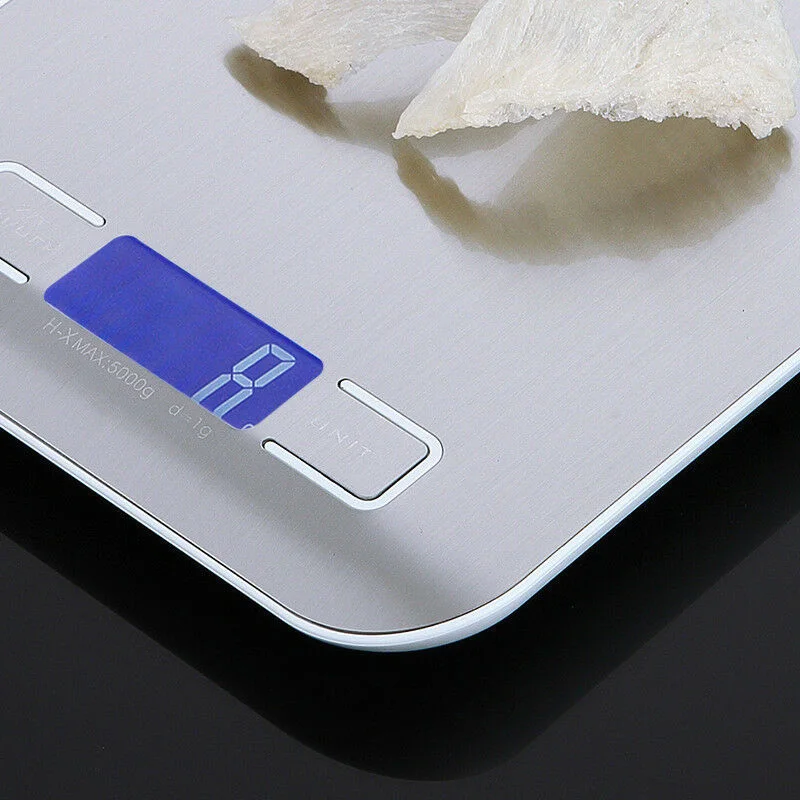 Kitchen Electronic Scale Portable Stainless Steel LCD Display Bake Scale 5kg/10kg QJS Shop
Kitchen Electronic Scale Portable Stainless Steel LCD Display Bake Scale 5kg/10kg QJS Shop