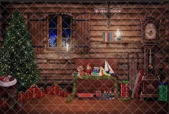 Santa's Cabin Toy Chest Grandfather Clock Composite Christmas background Computer print children kids backdrops
Santa's Cabin Toy Chest Grandfather Clock Composite Christmas background Computer print children kids backdrops