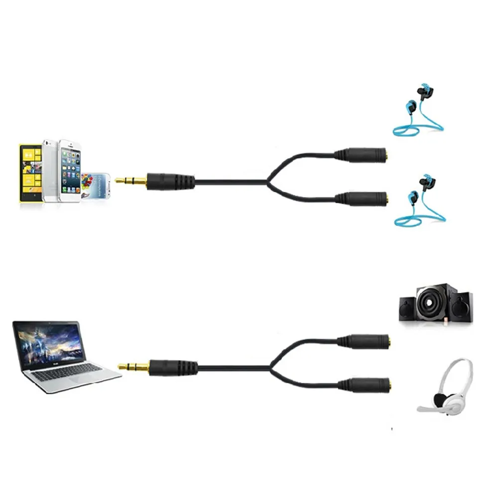 newHot Product 3.5mm Stereo Audio Male to 2 Female Headset Mic Y Splitter Cable Adapter portable chargerdrop shopping
newHot Product 3.5mm Stereo Audio Male to 2 Female Headset Mic Y Splitter Cable Adapter portable chargerdrop shopping