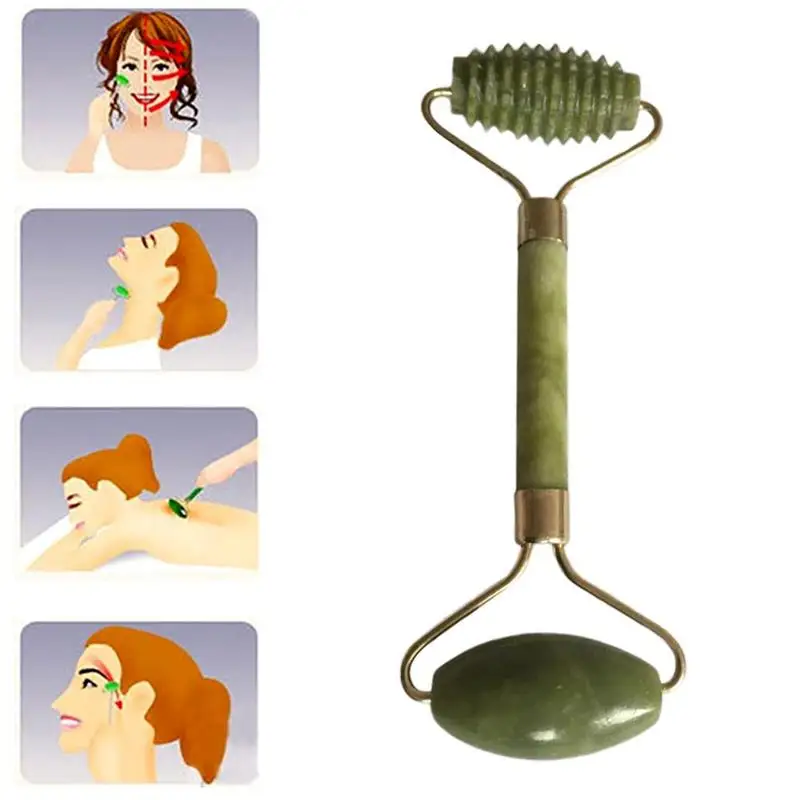 Natural Jade Roller beauty container Jade roller thin face machine face Relaxation massager Device jade push Facial Care Tools
Natural Jade Roller beauty container Jade roller thin face machine face Relaxation massager Device jade push Facial Care Tools