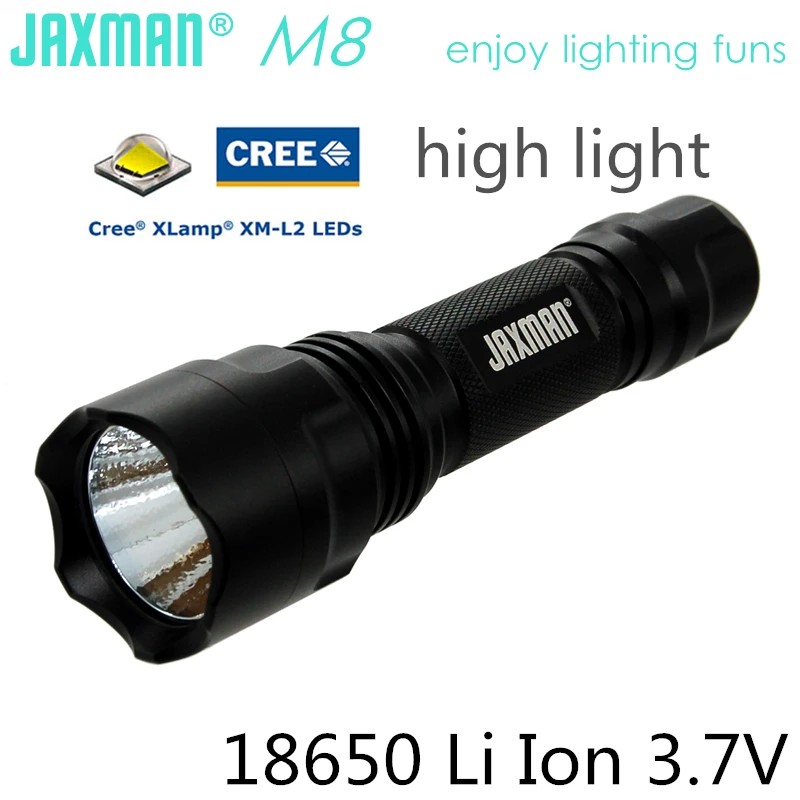 JAXMAN M8 flood version CREE XML2 18650 LED flashlight small and portable C8 strong flashlight
JAXMAN M8 flood version CREE XML2 18650 LED flashlight small and portable C8 strong flashlight