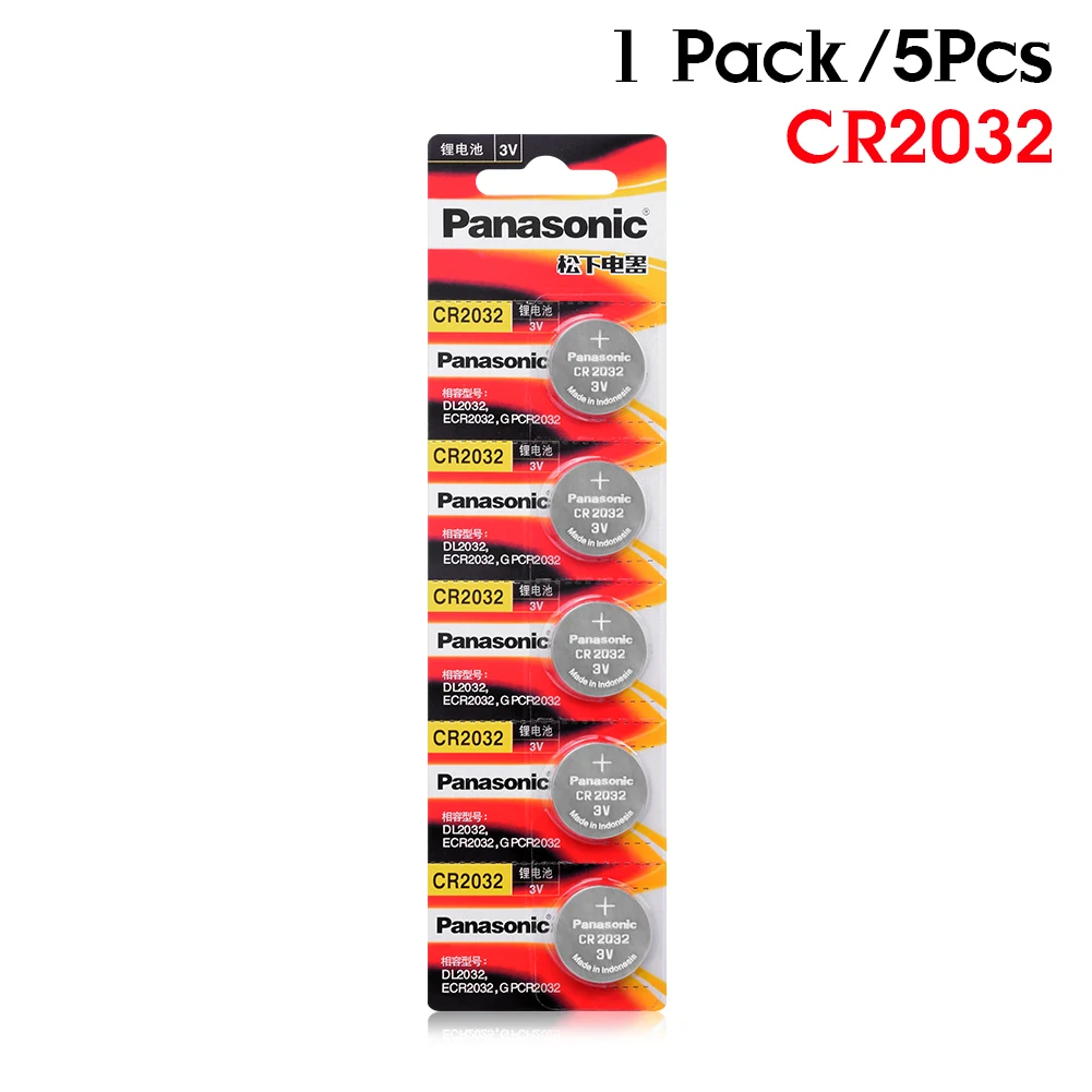 5Pcs original brand new battery for PANASONIC cr2032 3v button cell coin batteries for watch computer cr 2032 Suitable Supports
5Pcs original brand new battery for PANASONIC cr2032 3v button cell coin batteries for watch computer cr 2032 Suitable Supports