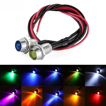 5 Pcs 12v 8mm Multi-color LED Indicator Light Pilot Dash Dashboard Panel LED Dash Car Van Boat Warning Light Indicator Lamp
5 Pcs 12v 8mm Multi-color LED Indicator Light Pilot Dash Dashboard Panel LED Dash Car Van Boat Warning Light Indicator Lamp