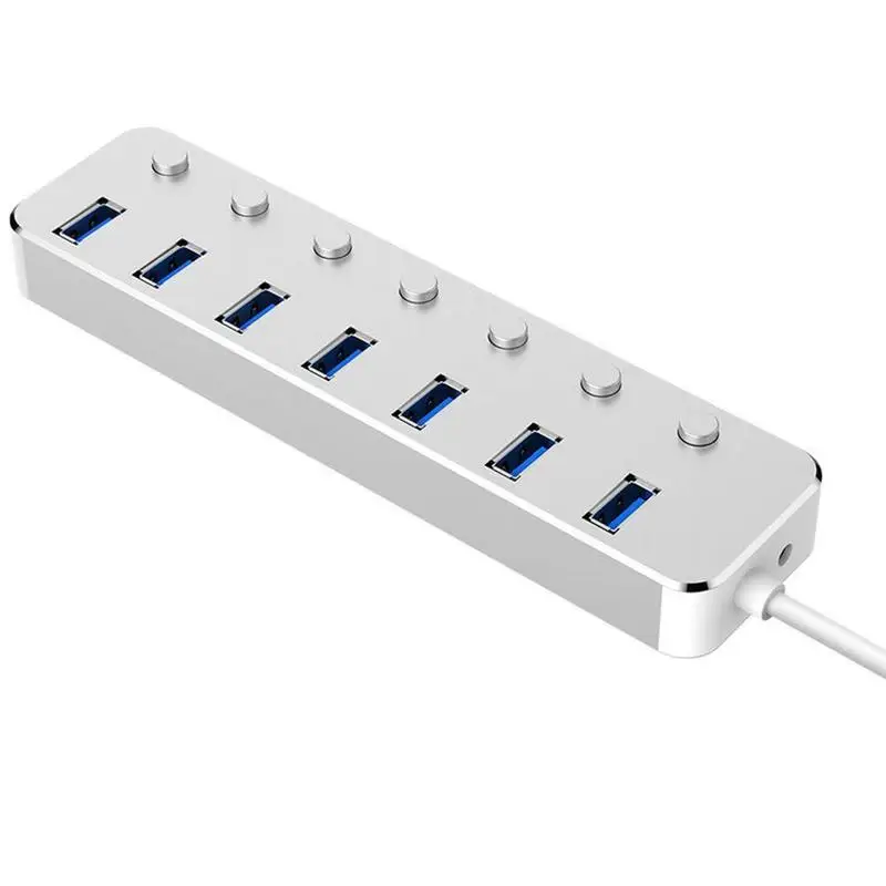 11.11 Aluminum Alloy 60cm Cable USB 3.0 Splitter Hub 7 Ports With Independent Switch Dropship
11.11 Aluminum Alloy 60cm Cable USB 3.0 Splitter Hub 7 Ports With Independent Switch Dropship
