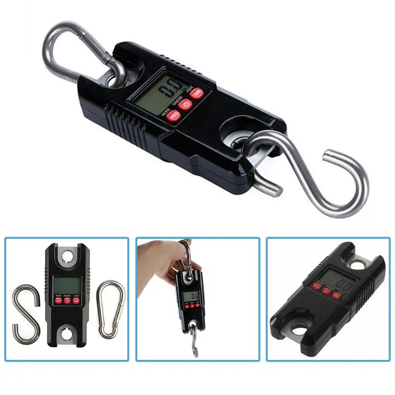 Digital Hanging Scale 300 KG / 660 LBS 100g Industrial Luggage Fishing Balance Pocket Crane Scale
Digital Hanging Scale 300 KG / 660 LBS 100g Industrial Luggage Fishing Balance Pocket Crane Scale