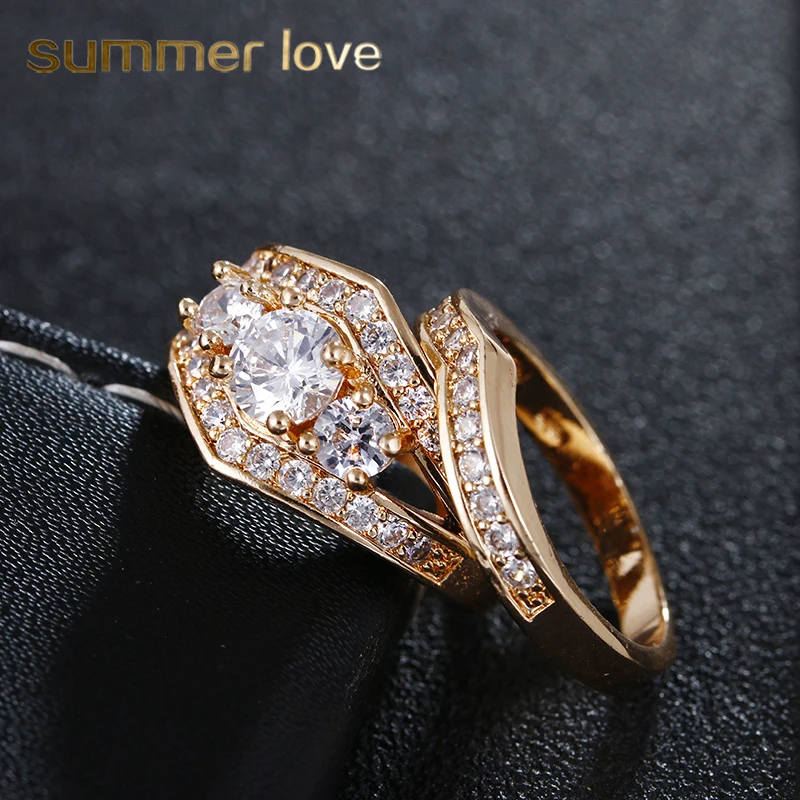 2pcs/set Women Elegant Rings Inlay Clear AAA Cubic Zircon Ring Circular Rhinestone Rings Fine Jewelry Wedding Engagement Ring
2pcs/set Women Elegant Rings Inlay Clear AAA Cubic Zircon Ring Circular Rhinestone Rings Fine Jewelry Wedding Engagement Ring