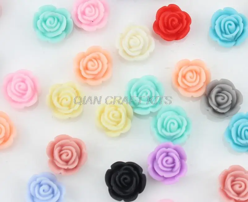 set of 100pcs Flatback Resin matt rose flower assorted Cabochons 14mm DIY hair bow, flower centers supply for handicraft SZ0201 
set of 100pcs Flatback Resin matt rose flower assorted Cabochons 14mm DIY hair bow, flower centers supply for handicraft SZ0201