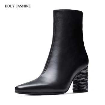 Women's Shoes Black Ankle Boots For Women Genuine Leather Short Boots Women Female Fashion High Heel Hademade Ladies Booties
Women's Shoes Black Ankle Boots For Women Genuine Leather Short Boots Women Female Fashion High Heel Hademade Ladies Booties