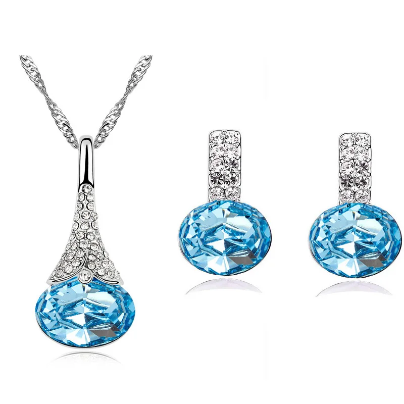 free drop shipping s wedding quality charm girl planted crystal Flower pendant necklace earring fashion jewelry Lovely gift
free drop shipping s wedding quality charm girl planted crystal Flower pendant necklace earring fashion jewelry Lovely gift