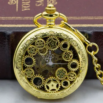 Fashion Luxury Hollow Carving Pocket Watch Mechanical Vintage Necklace Pendent Gold Fob Watches Unisex With Gift Box
Fashion Luxury Hollow Carving Pocket Watch Mechanical Vintage Necklace Pendent Gold Fob Watches Unisex With Gift Box