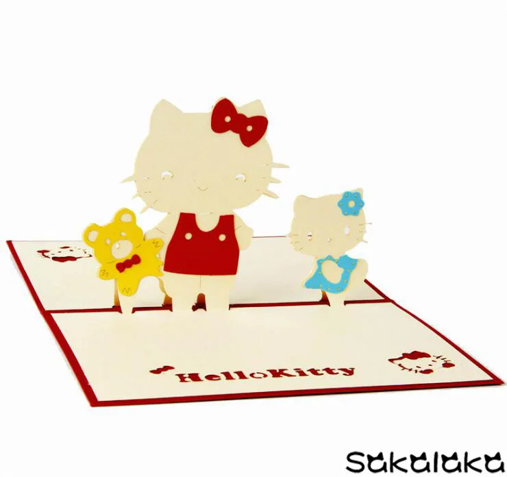 10PCS Creative 3d handmade cute hello kitty paper carving greeting cards girl birthday greeting card invitation cards
10PCS Creative 3d handmade cute hello kitty paper carving greeting cards girl birthday greeting card invitation cards